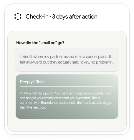 Guided follow-through