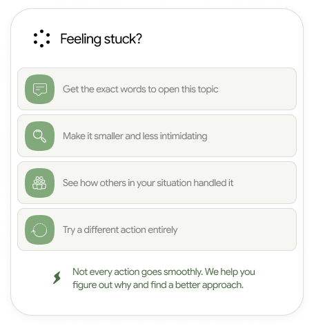 Support when you're stuck